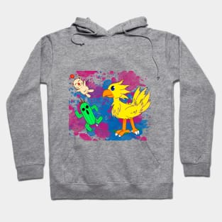 Final Pets (chocobo, moogle, cactuar) Hoodie